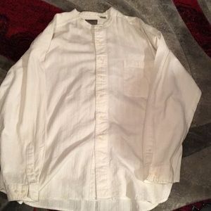 White cotton structure Le Collezioni dress shirt.